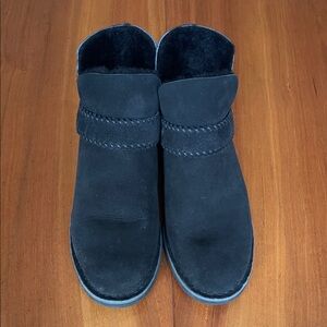 UGG Black Suede Ankle Boots